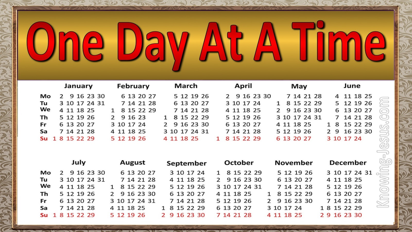One Day At A Time (devotional)04-27 (red)